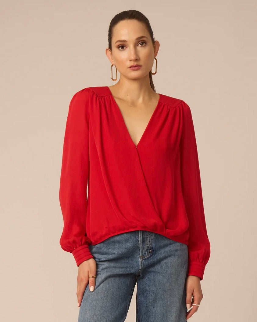 GF Cassie Blouse in Red
