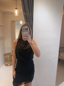 Chappelle Chiffon Dress in Black