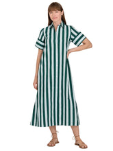 Load image into Gallery viewer, Gibbons Poplin Dress in Dunlin Stripe
