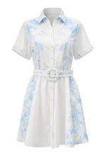 Load image into Gallery viewer, Finley SS Dress in Iris Watercolor
