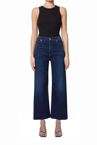 Lyra Wide Leg Crop Jean in Lotus