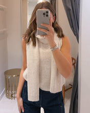 Load image into Gallery viewer, SS Sleeveless Sweater with Scarf
