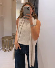 Load image into Gallery viewer, SS Sleeveless Sweater with Scarf
