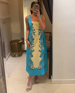 Minnie Midi Dress in Coastal