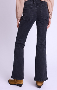 Braided Flare Jeans