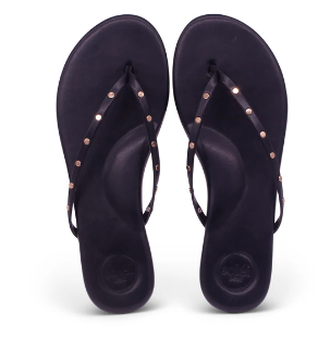 INDIE EMBELLISHED THIN STRAP SANDAL-ELVIS BLACK