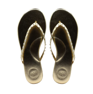 INDIE EMBELLISHED SANDAL-GOLD/PEARL