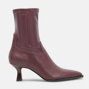 Arya Wine Leather Boots