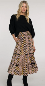 Surrey Midi Skirt in Mini Link