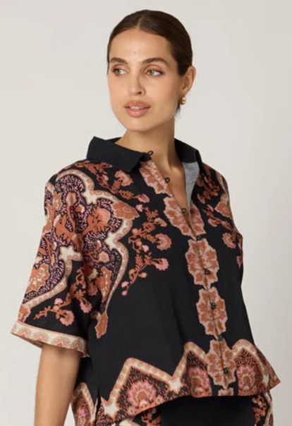 Jeni Blouse in Dark Logos