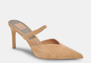 Kanika Heel in Tan Suede