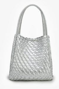 Hollace Mini Tote in SIlver