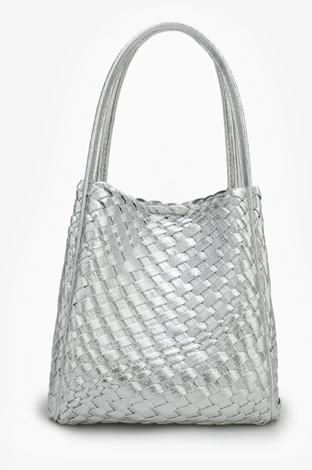 Hollace Mini Tote in SIlver