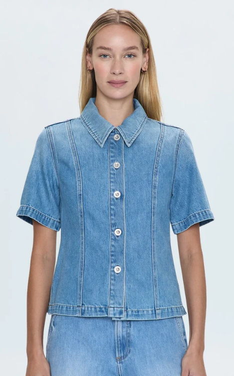 Cyndi Denim Shirt in Palo Alto