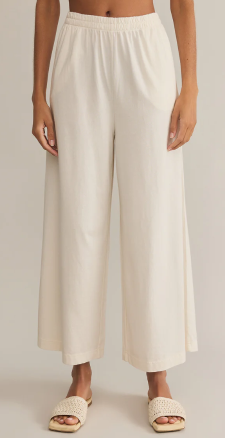 Scout Jersey Flare Pant in Sea Salt