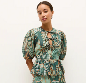 Estella Puff Sleeve Top in Primavera