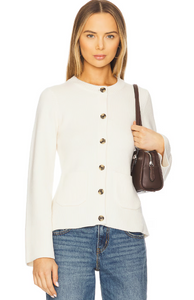 Dani Cinched Waist Sweater in Shell