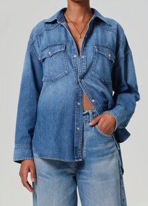 Kayla Western Shirt in Douro