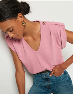 Cooper V-neck Tank in Mesa Flower