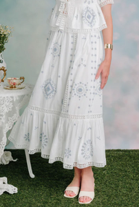 Addy Embroidered Maxi Skirt