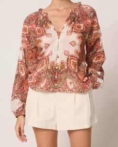 Alicia Boho Blouse in Foulard
