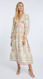 Perle Vintage Floral LS Dress