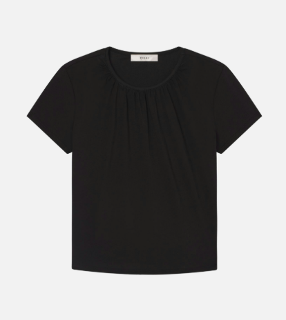 The Gathered Tee in Black