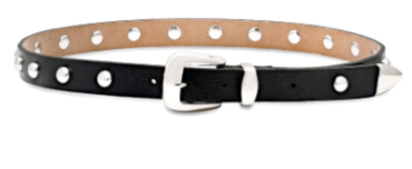 Silverlake Studded Belt in Silver/black