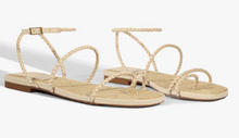 Load image into Gallery viewer, Kaya Straw Flat in Off White
