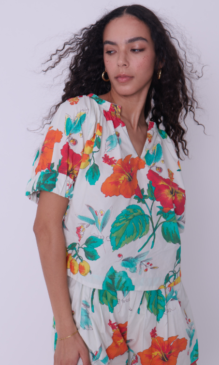 Dawson SS Top in Carmela Floral