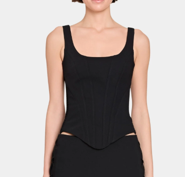Ryland Corset Top in Black