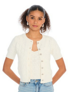 Effie Cardigan in White