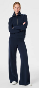 Air Essentials Wide Leg Pant in Navy