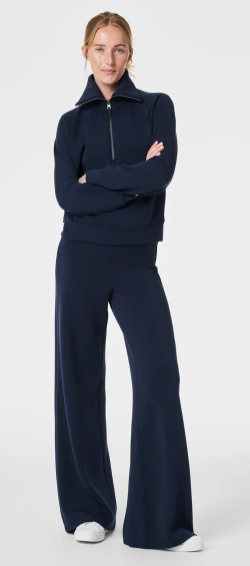Air Essentials Wide Leg Pant in Navy