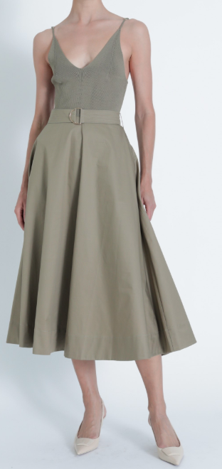 Maria Knit Maxi Dress in Khaki