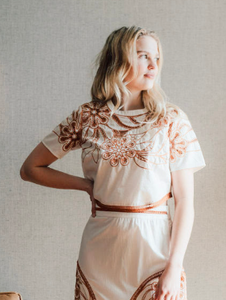 Nawfw25-225 Palermo Top in Caramel