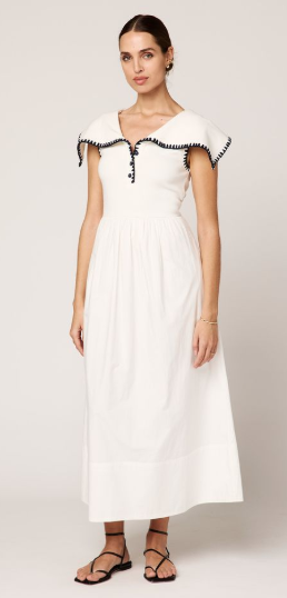 CL Jordan Ankle Dress in Ivory