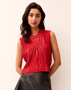MO McGuire Metallic Top in Pepper