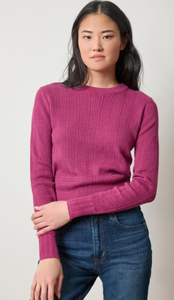 LP Multi Stitch Pullover Sweater in Dahlia