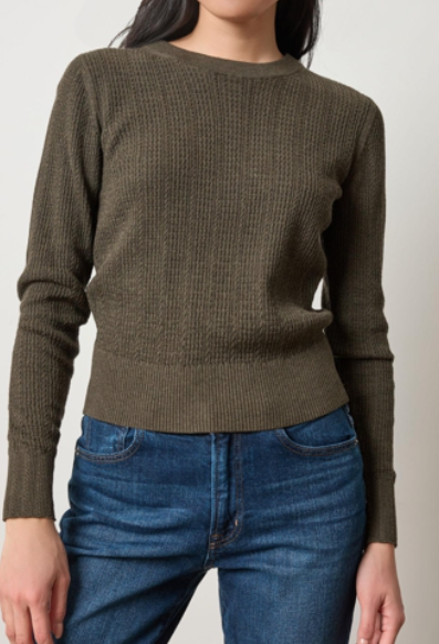LP Multi Stitch Pullover Sweater in Fir
