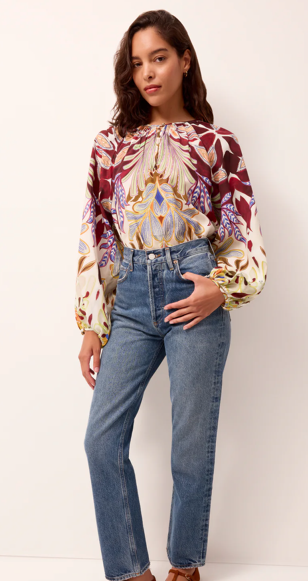 MO Arabella Blouse in Tranquility