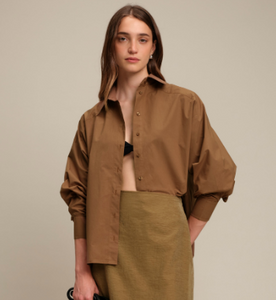 Howie Button Down Shirt in Caramel