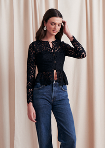 Saf2251302 Alva Lace Top in Black