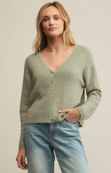 Emile Cardigan in Bay Leaf