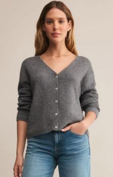 Emile Cardigan in Heather Grey