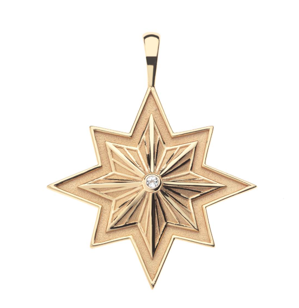 Jw Lucky Wish on a Star Pendant Necklace