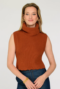Heather Convertible Sweater in Amber