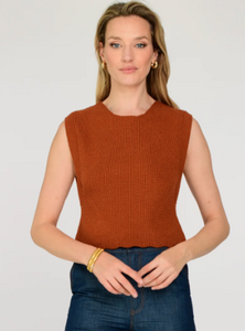 Heather Convertible Sweater in Amber