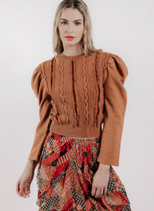 Liv Knit Pullover in Caramel