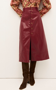 MO Chelsea Midi Skirt in Brick